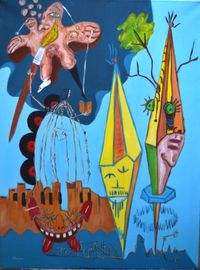 Cama negre-oleo 80x60