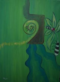 P-1147-23-Cuadre verd mes car del mon-oleo 60x80 r