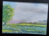 3-Paisatge Primavera-20x16cm-Aquarel&middot;la- 80 pvp